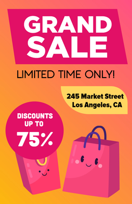 Custom Posters Multiple Sizes Grand Sale
