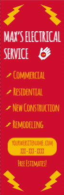 Custom Outdoor Yard Signs Multiple Sizes Electrical Service