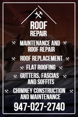 Custom Outdoor Yard Signs Multiple Sizes Roof Repair
