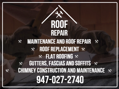 Custom Outdoor Yard Signs Multiple Sizes Roof Repair
