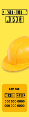 Custom Outdoor Yard Signs Multiple Sizes Construction Worker