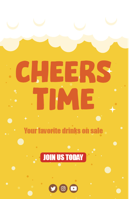 Custom Posters Multiple Sizes Cheers