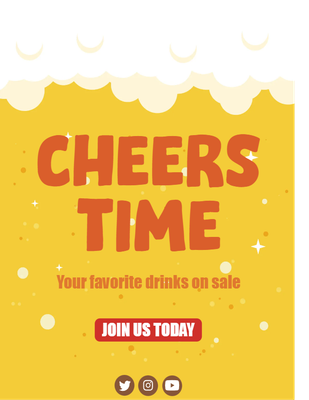 Custom Posters Multiple Sizes Cheers
