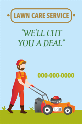 Custom Outdoor Yard Signs Multiple Sizes Lawn Care Service