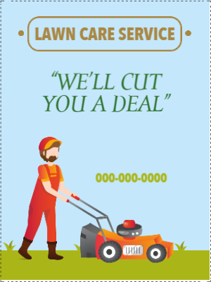 Custom Outdoor Yard Signs Multiple Sizes Lawn Care Service