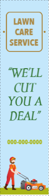 Custom Outdoor Yard Signs Multiple Sizes Lawn Care Service