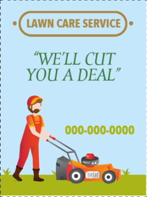 Custom Outdoor Yard Signs Multiple Sizes Lawn Care Service