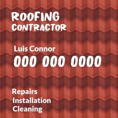 Custom Outdoor Yard Signs Multiple Sizes Roofing Contractor
