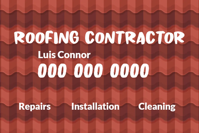 Custom Outdoor Yard Signs Multiple Sizes Roofing Contractor