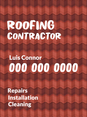Custom Outdoor Yard Signs Multiple Sizes Roofing Contractor