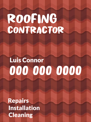 Custom Outdoor Yard Signs Multiple Sizes Roofing Contractor