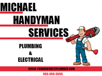 Custom Outdoor Yard Signs Multiple Sizes Handyman