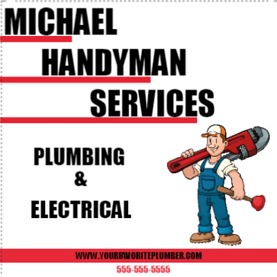 Custom Outdoor Yard Signs Multiple Sizes Handyman
