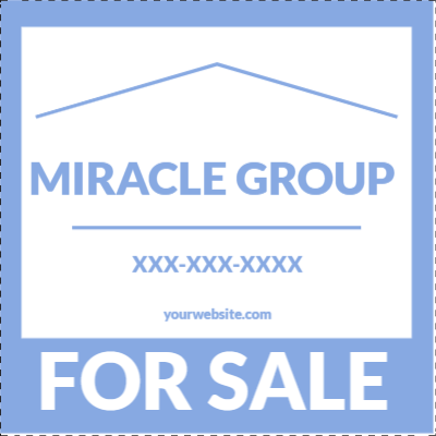 Custom Outdoor Yard Signs Multiple Sizes Miracle Group