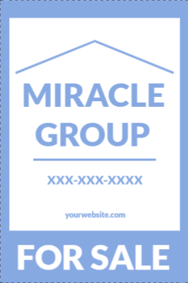 Custom Outdoor Yard Signs Multiple Sizes Miracle Group