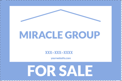 Custom Outdoor Yard Signs Multiple Sizes Miracle Group