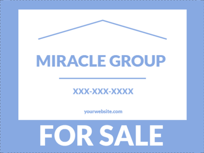 Custom Outdoor Yard Signs Multiple Sizes Miracle Group