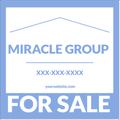 Custom Outdoor Yard Signs Multiple Sizes Miracle Group