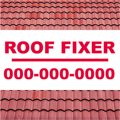 Custom Outdoor Yard Signs Multiple Sizes Roof Fixer