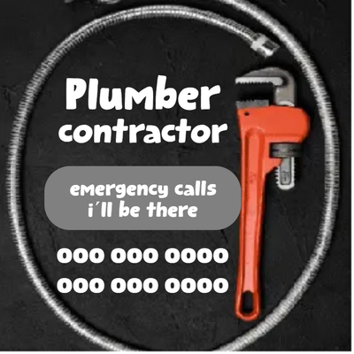Custom Outdoor Yard Signs Multiple Sizes Plumber Contractor