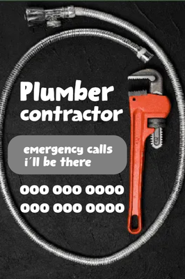 Custom Outdoor Yard Signs Multiple Sizes Plumber Contractor
