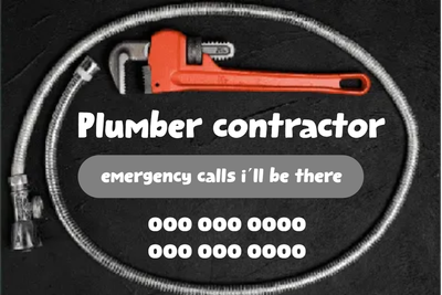 Custom Outdoor Yard Signs Multiple Sizes Plumber Contractor