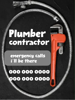 Custom Outdoor Yard Signs Multiple Sizes Plumber Contractor