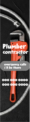 Custom Outdoor Yard Signs Multiple Sizes Plumber Contractor