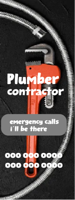 Custom Outdoor Yard Signs Multiple Sizes Plumber Contractor