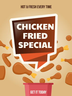 Custom Posters Multiple Sizes Chicken