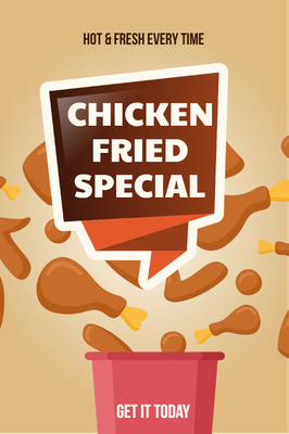Custom Posters Multiple Sizes Chicken