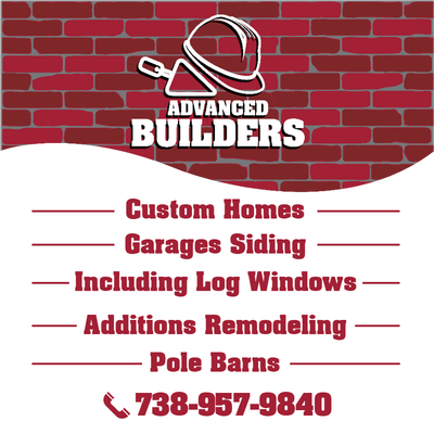 Custom Outdoor Yard Signs Multiple Sizes Advance  Builders