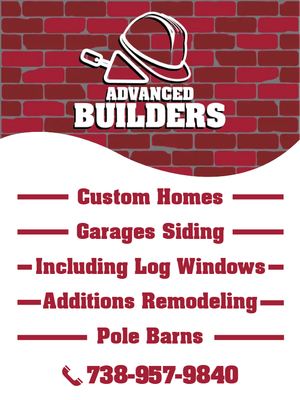 Custom Outdoor Yard Signs Multiple Sizes Advance  Builders