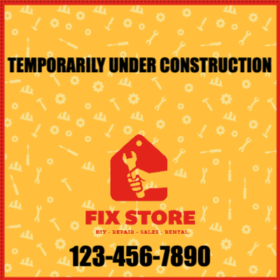 Custom Outdoor Yard Signs Multiple Sizes Under Construction