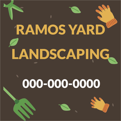 Custom Outdoor Yard Signs Multiple Sizes Landscaping Contact