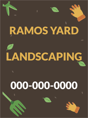 Custom Outdoor Yard Signs Multiple Sizes Landscaping Contact