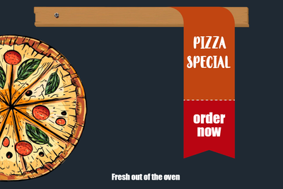 Custom Posters Multiple Sizes Pizza