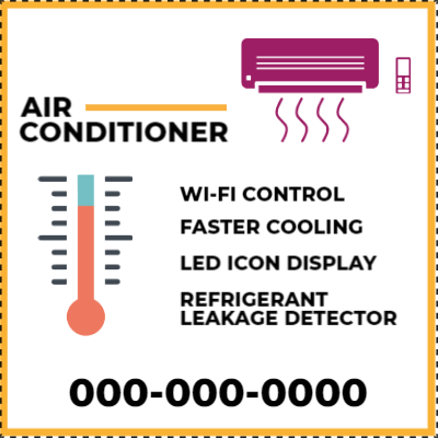 Custom Outdoor Yard Signs Multiple Sizes Leakage Detector