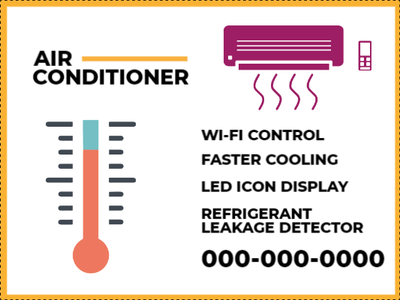 Custom Outdoor Yard Signs Multiple Sizes Leakage Detector