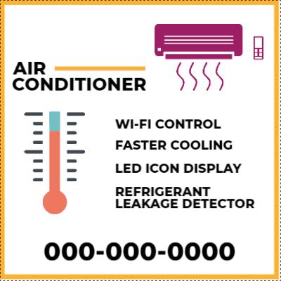 Custom Outdoor Yard Signs Multiple Sizes Leakage Detector