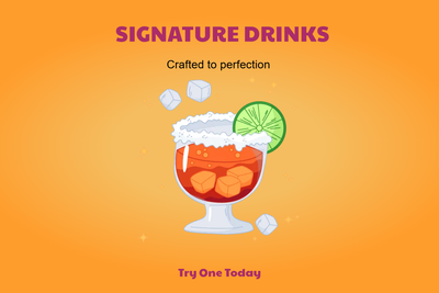 Custom Posters Multiple Sizes Drinks