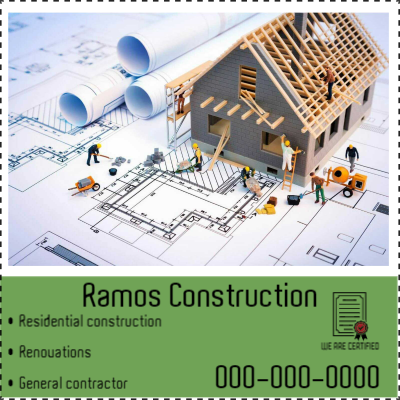 Custom Outdoor Yard Signs Multiple Sizes Construction