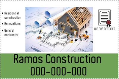 Custom Outdoor Yard Signs Multiple Sizes Construction