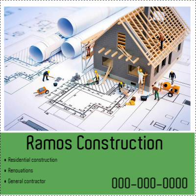 Custom Outdoor Yard Signs Multiple Sizes Construction