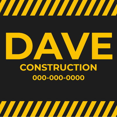 Custom Outdoor Yard Signs Multiple Sizes Construction