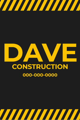 Custom Outdoor Yard Signs Multiple Sizes Construction