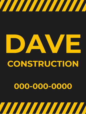 Custom Outdoor Yard Signs Multiple Sizes Construction