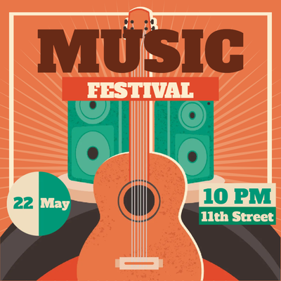 Custom Posters Multiple Sizes Festival