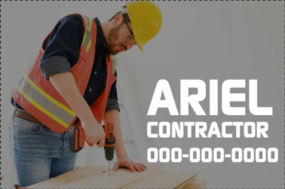 Custom Outdoor Yard Signs Multiple Sizes Contracting Services