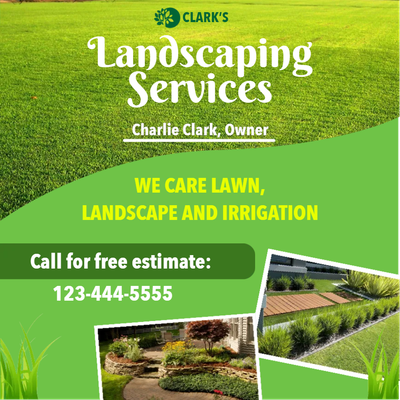 Custom Outdoor Yard Signs Multiple Sizes Landscaping Services